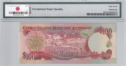 Cayman Islands, 100 Dollars, 1998, ... 