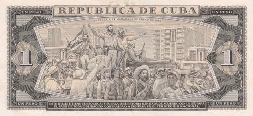 Cuba, 1 Peso, 1961, UNC(-), p94s, ... 
