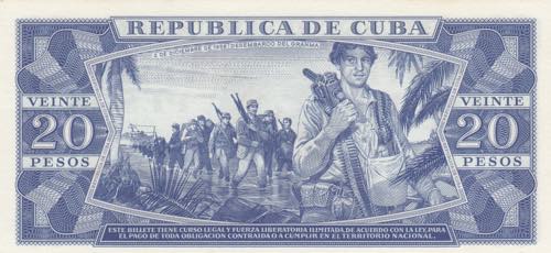 Cuba, 20 Pesos, 1954, UNC, p97b, ... 