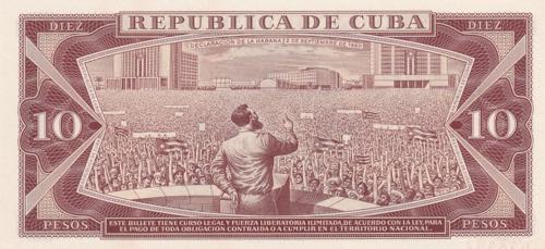 Cuba, 10 Pesos, 1971, UNC, p104s