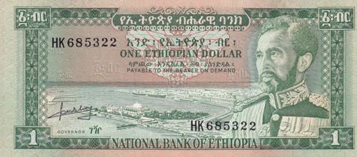 Ethiopia, 1 Dollar, 1966, UNC, p25a