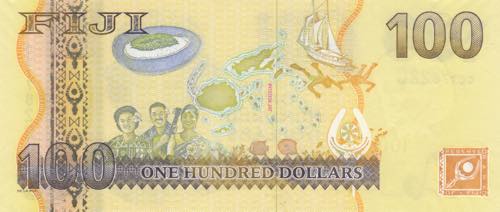 Fiji, 100 Dollars, 2007, UNC, p114 - Green Apple Aste banconote