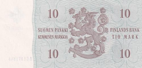 Finland, 10 Markkaa, 1963, UNC, ... 