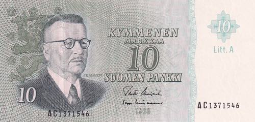 Finland, 10 Markkaa, 1963, UNC, ... 
