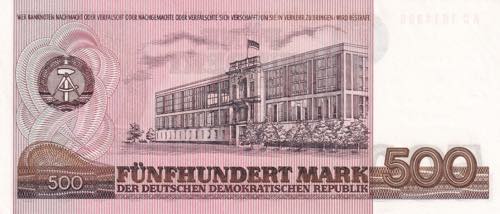 Germany - Democratic Republic, 500 ... 