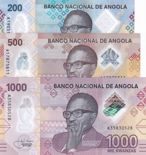 Angola, 200-500-1.000 Kwanzas, ... 