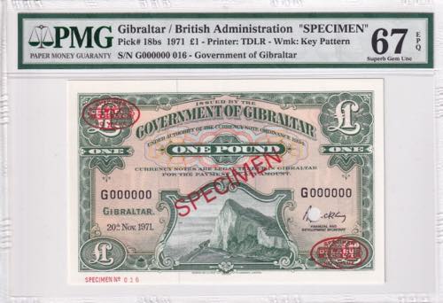 Gibraltar, 1 Pound, 1971, UNC, ... 