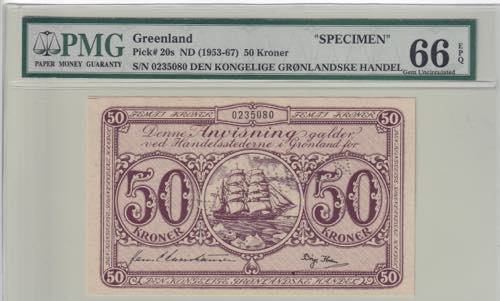 Greenland, 50 Kroner, 1953/1967, ... 