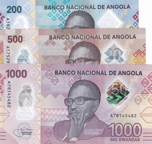 Angola, 200-500-1.000 Kwanzas, ... 