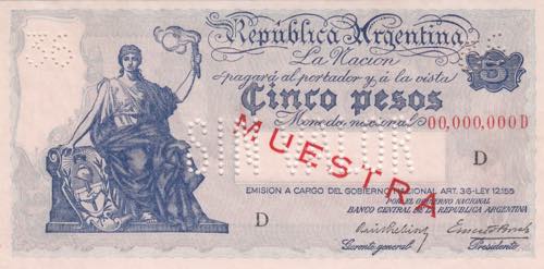 Argentina, 5 Pesos, 1935, UNC, ... 
