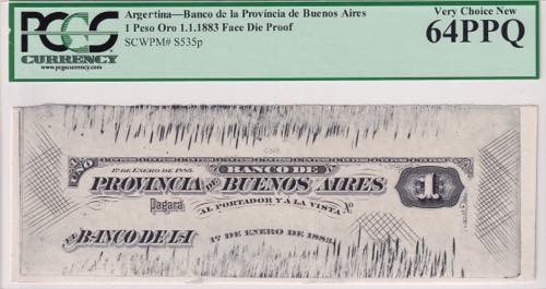Argentina, 1 Peso Oro, 1883, UNC, ... 