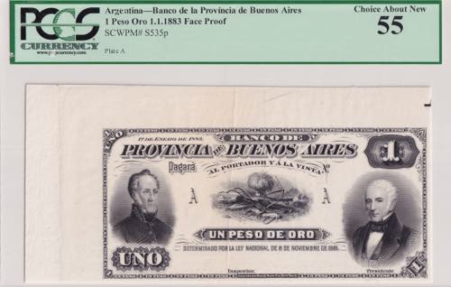 Argentina, 1 Peso Oro, 1883, AUNC, ... 