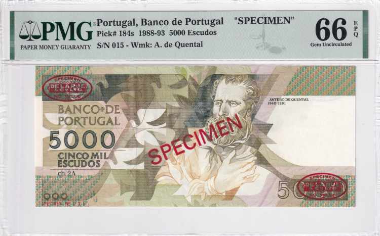 PMG 66 EPQ, Banco de Portugal