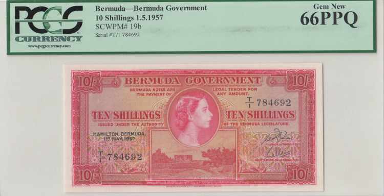 PCGS 66 PPQ, Bermuda Government, ... 