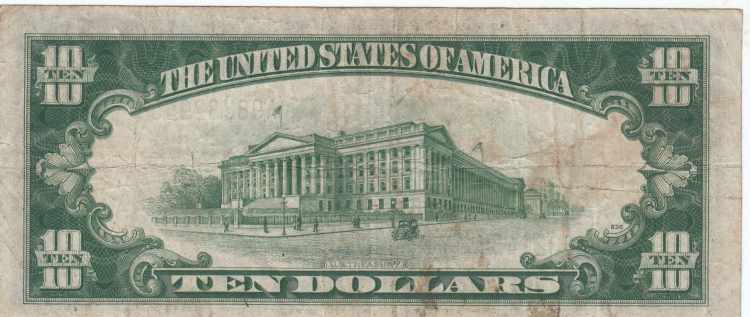 Silver Certificate - yellow seal