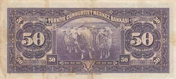 Turkey, 50 Lira, 1942, VF (+), ... 