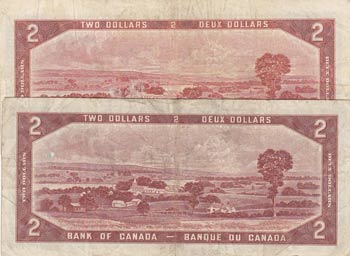 Canada, 2 Dollars, 1954, VF/ FINE, ... 