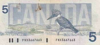 Canada, 5 Dollars, 1986, VF-XF, ... 