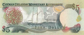 Cayman Islands, 5 Dollars, 2009, ... 