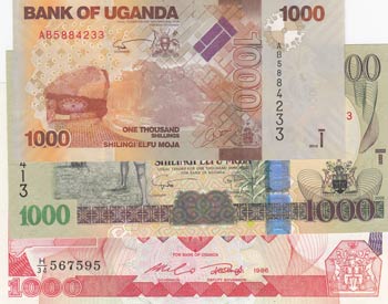 Uganda, 1000 Shillings, 1986/ ... 