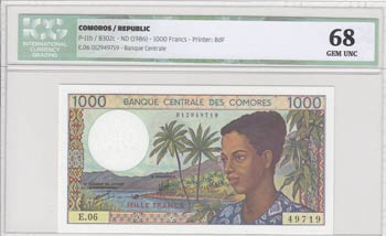 Comoros, 1000 Francs, 1986, UNC, ... 