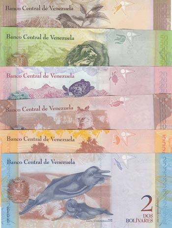 Venezuela, 2 Bolivares, 5 ... 