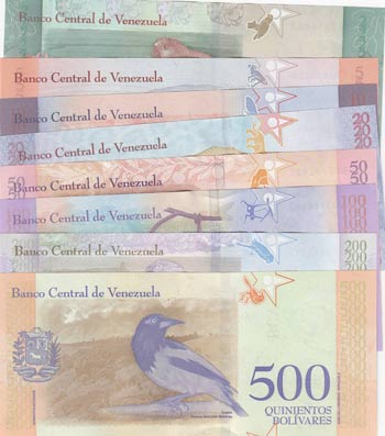 Venezuela, 2 Bolivares, 5 ... 