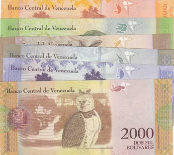 Venezuela, 5 Bolivares, 50 ... 