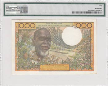 West African States, 1000 Francs, ... 