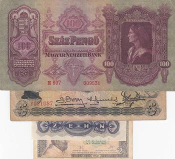 Mix Lot, 4 Pieces Banknotes
