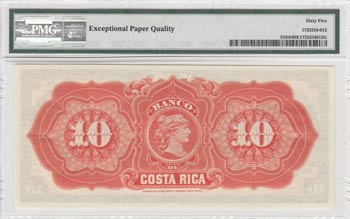Costa Rica, 10 pesos, 1899, UNC, ... 