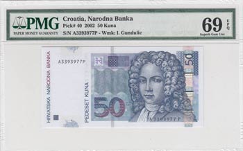 Croatia, 50 Kuna, 2002,UNC, p40