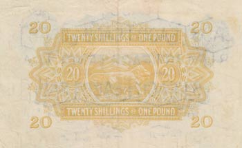 East African, 20 Shillings, 1956, ... 