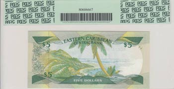 Eastern Caribbean, 5 Dollars, ... 