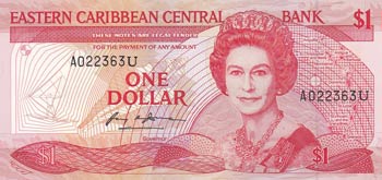 East Caribbean, 1 Dollar, 1988, ... 