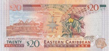 East Caribbean, 20 Dollars, 2008, ... 