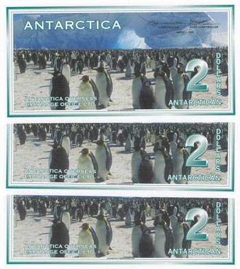 Antarctica, 2 Dollars, 1996, UNC, ... 