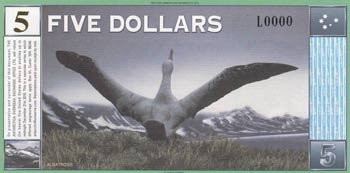 Antarctica, 5 Dollars, 2001, UNC, ... 