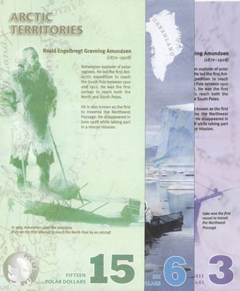 Arctic Territories, 3 Dollars, 6 ... 