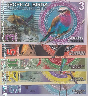 Tropical Birds lot, 3 Dollars, 5 ... 
