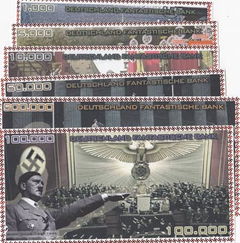 Fantasy banknotes, Adolf Hitler, ... 