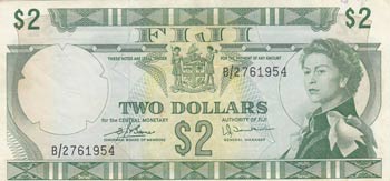 Fiji, 2 Dollars, 1974, VF, p72c