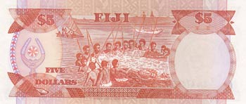 Fiji, 5 Dollars, 1989, UNC, p91a