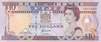 Fiji, 10 Dollars, 1992, UNC, p94a