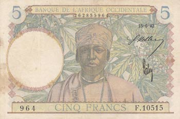 France, 5 Francs, 1942, XF, p25