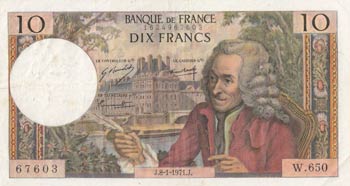 France, 10 Francs, 1971, VF (+), ... 