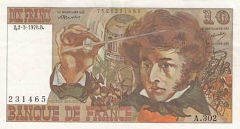 France, 10 Francs, 1978, XF, p150c