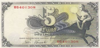 Germany, 5 Deutsche Mark, 1948, ... 