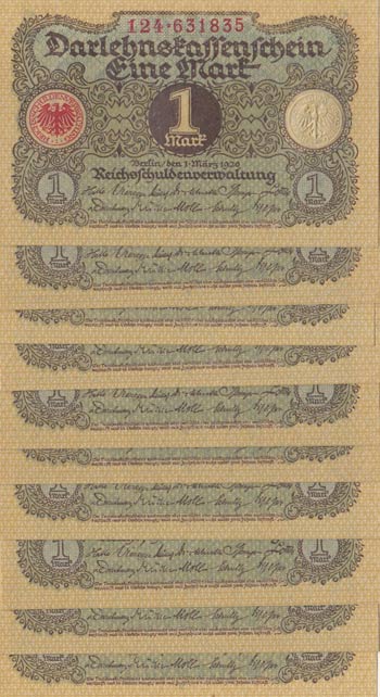 Germany, 1 Mark, 1920, UNC, p58, ... 