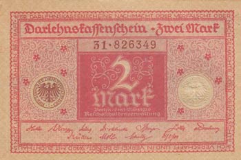 Germany, 2 Mark, 1920, UNC, p59,  ... 